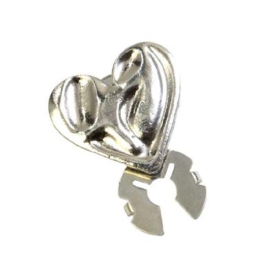 Heart Shape Alloy Button Clip Shirt Cufflinks Covers Decoration For Dress Shirt Uniform Clothing Jewelry Accessories