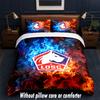 LOSC Lille FC Design Bed Bedding Set 1 Duvet Cover + 2 Pillowcases Soft Breathable Household Bed Linens