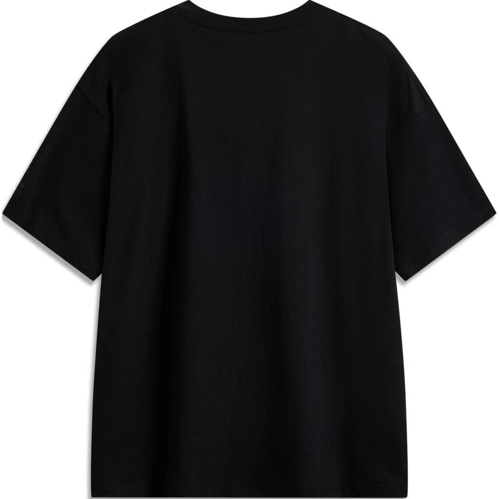 Li Ning X Disney Collaboration Sports Lifestyle Series Stitch Cartoon Letter Round Neck Comfortable Breathable Loose Short Sleeve T-Shirt ATSU155-1