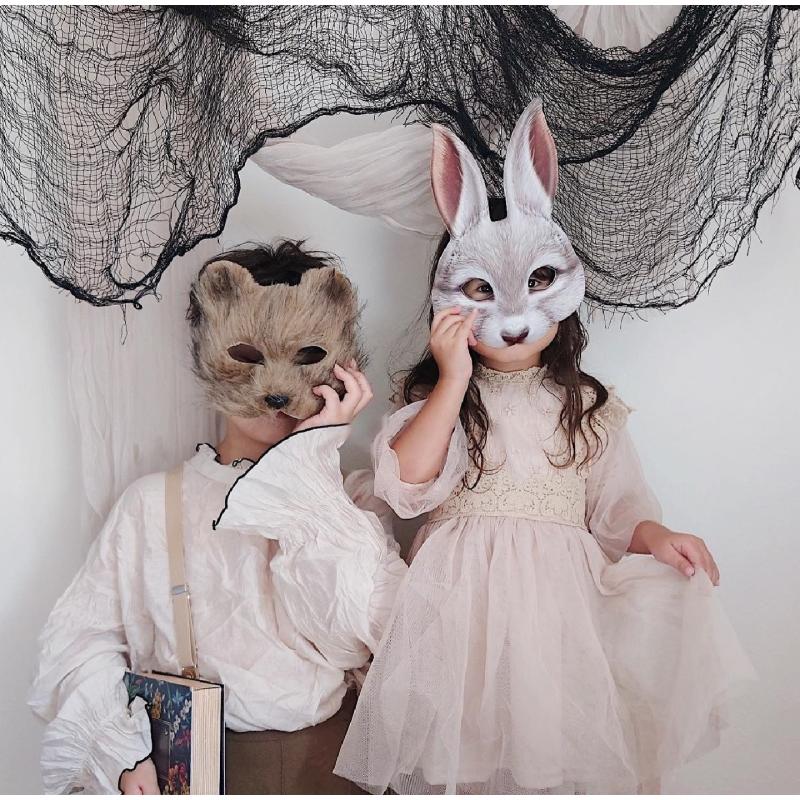 Animal Mask Easter Mardi Gras Carnival Party Cosplay Masquerade Party Eva Rabbit Mask Birthday Decoration Photo Props Children