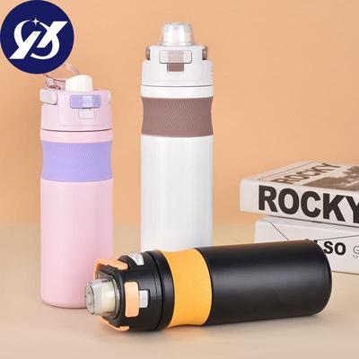 New 304 Stainless Steel Bounce Cover Vacuum Cup for Students Outdoor Portable Portable Sports Cup