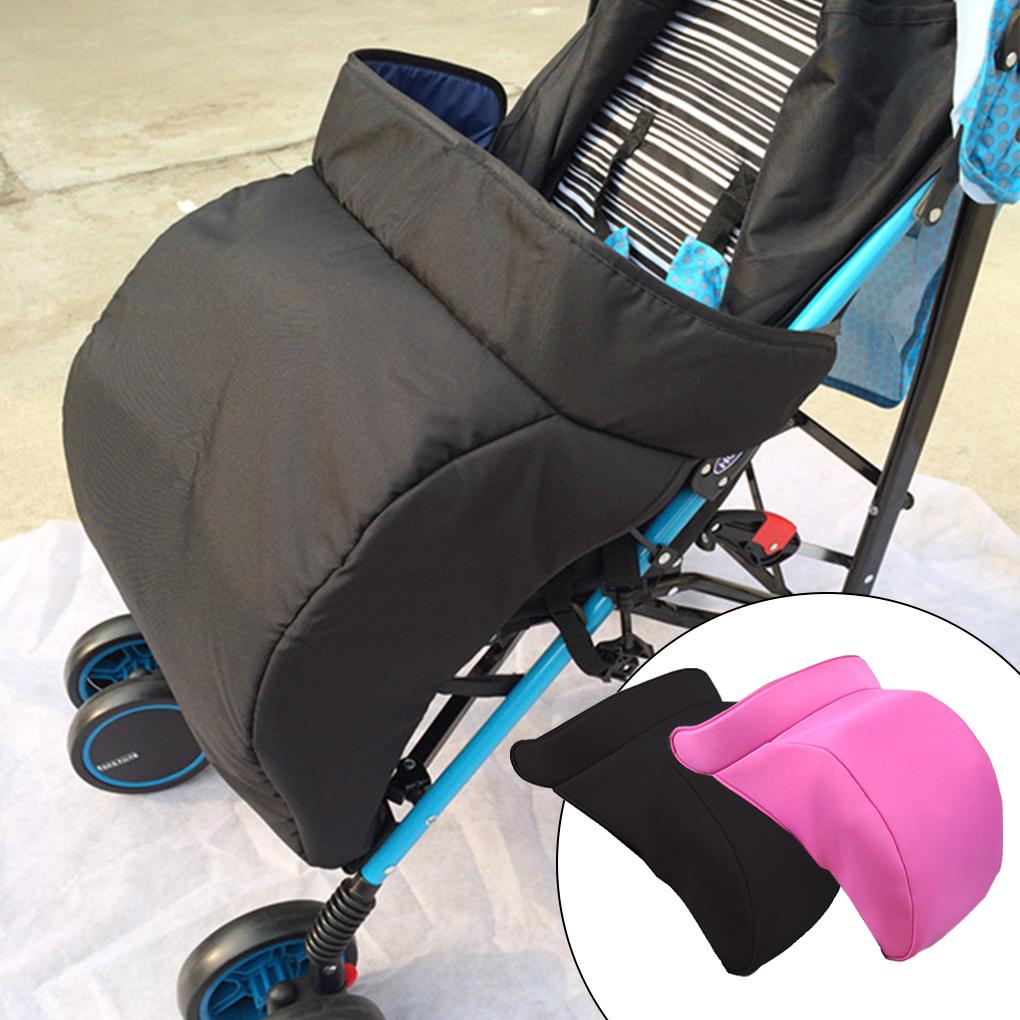 Kinderwagen Voetenzak - Stof Meerdere Kleuren Beschikbaar Alle Seizoenen Peuter Warme Gezellige Tenen Voor Buggy Voetenzak Stof, zwart