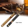 Cigars Box Single Cigar Tube Moisturizing Portable Metal Cigar Case