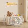 Large Kids Toy Storage Bin, Extra Capacity Organizer Basket for Stuffed Animals & Plush Toys, Portable Handle Laundry Basket
