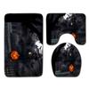 Halloween Bathroom Three-Piece Floor Mat Household Door Mat Bedroom Living Room Carpet