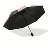 Kuromi,Cute Automatic Folding Umbrella-Simple 8-Rib Design, Bright Cartoon Pattern, Durable Iron Frame, Suitable For Travel, Outdoor, Beach-