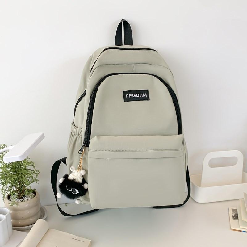 Japanese backpack female high school students simple and versatile large-capacity computer backpack male ins junior high school student schoolbag