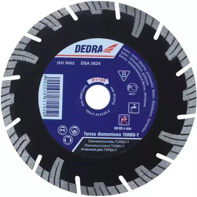 

Tarcza Diamentowa Turbo-T Do Materiałów Budowlanych Dedra H1196E 200Mmx25,4Mm