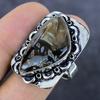 Natural Tube Agate Gemstone 925 Sterling Silver Jewelry Ring Size 10 j2A10