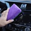 Double-sided Car Washing Sponge Microfibre Polyester Fabric Auto Waxing Polishing Crystallisation Sponge Cars Cleaning Tools