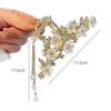 Sweet Girls Flower Tassel Hairpin Women  Headdress Hair Claw Hair Clip