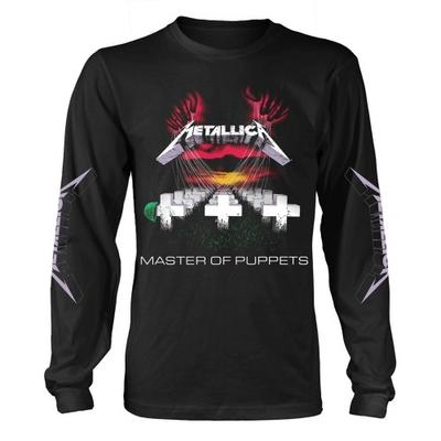 Metallica Unisex Erwachsenen Master Of Puppets Tracklist Langarm-T-Shirt