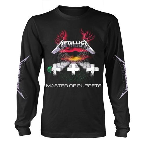 Metallica Unisex Adult Master Of Puppets Track List Long-Sleeved T-Shirt