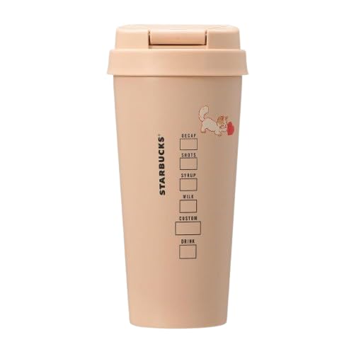 Starbucks Valentine's Day 2025 Stainless Steel TOGO Bottle, 473ml, 2024, Gift, Water Bottle, Tumbler, Heart and Cat Design