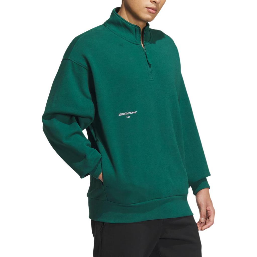 adidas Sweat-shirt ras du cou petit logo Homme Sweat-shirt Vert forêt IZ1596