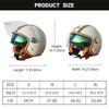 Newest Retro Motorbike Helmets DOT 3/4 Open Face Motorcycle Vintage Chopper Bike Cascos Scooter Capacete De Moto
