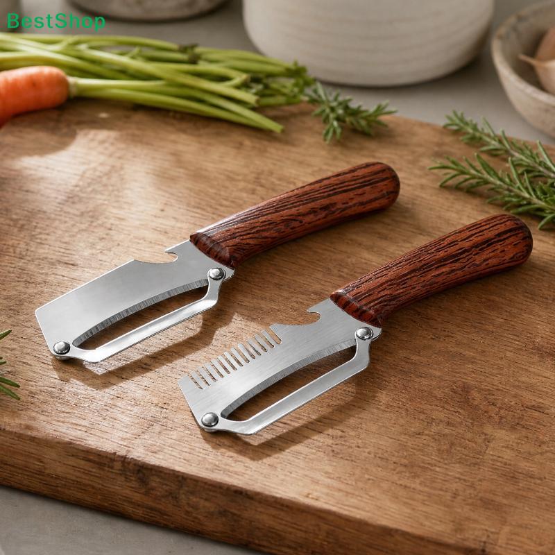 2-in-1 3-in-1 Multifunctional Vegetable Peeler With Bottle Opener For Peeling And Slicing Fruits Shredding Scallions