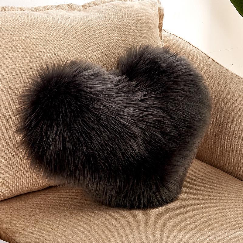 Heart-Shaped Washable Back Pillow and Sofa Cushion Cover (No Insert)