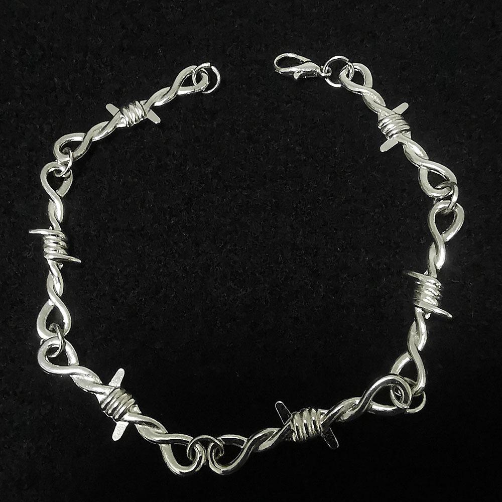 

Small Wire Brambles Iron Unisex Choker Necklace Bracelet Women Hip-hop Gothic Punk Barbed Wire Little Thorns Chain Jewelry