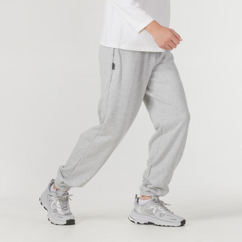 Puma Logo Embroidered Drawstring Cuffed Casual Pants Men Bottoms Gray 630948-04