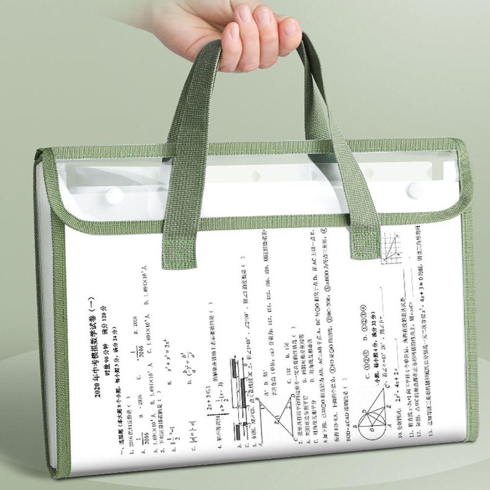 Waterproof A4 File Folder 13 Pockets Archive Bag Fashion File Bag Students