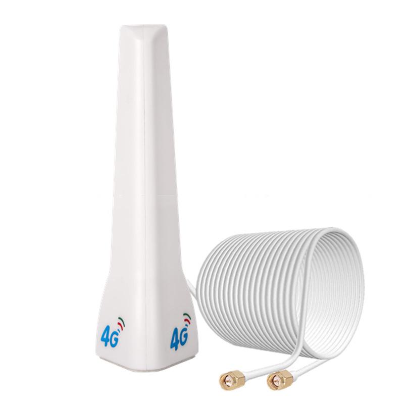4G Lte External Antenna Indoor Antenna 29Dbi Sma Male Crc9 Ts9 Connector With Dual 2M Meter Extension Cable For Router Modem