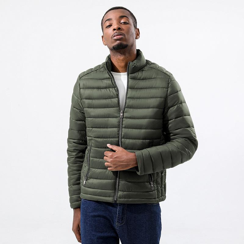 Autumn and winter new stand-up collar men's cotton clothes casual and warm long-sleeved pat cotton jacket men