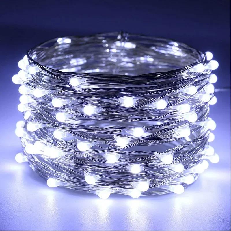 USB/Battery LED String Lights Waterproof Copper Wire Garland Fairy Lighting Strings Christmas Light Wedding Party Decor Lamps
