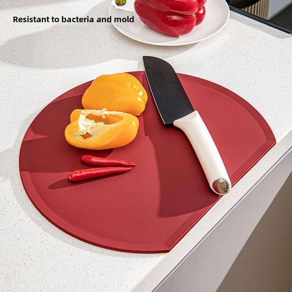 TPU Semi-circular Cutting Board Anti-Bacterial Kitchen Chopping Block  Cooking Preparation