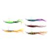 5pcs Lifelike Octopus Bait Portable Colorful Squid Hard Fishing Lures Swimbait for Saltwater Freshwater