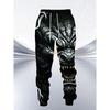 Black Rock Demon Dragon 3D Printed Men'S Casual Sweatshirt And Sweatpants Two-Piece Set
