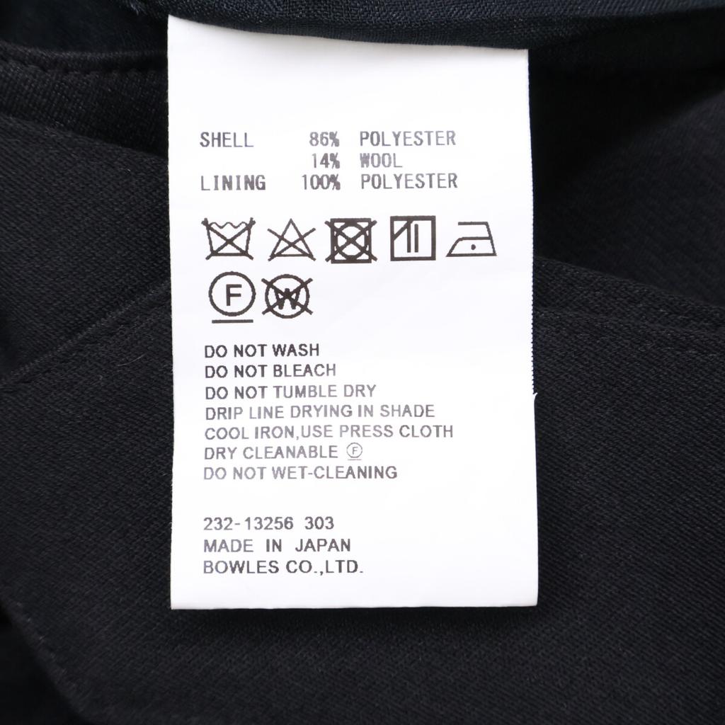 HYKE Black 13256 Double Cloth Pants Bottoms O2 blackUsed