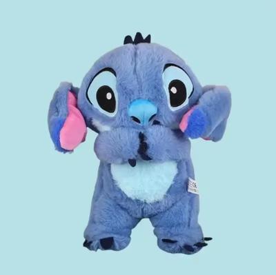 Latest LiloandStitch Plush Doll Breath Child Peluche Cute And Charming Soothes Toy Anime Infant Music Light Sleep Playthings Pink Stitch Kid Gifts