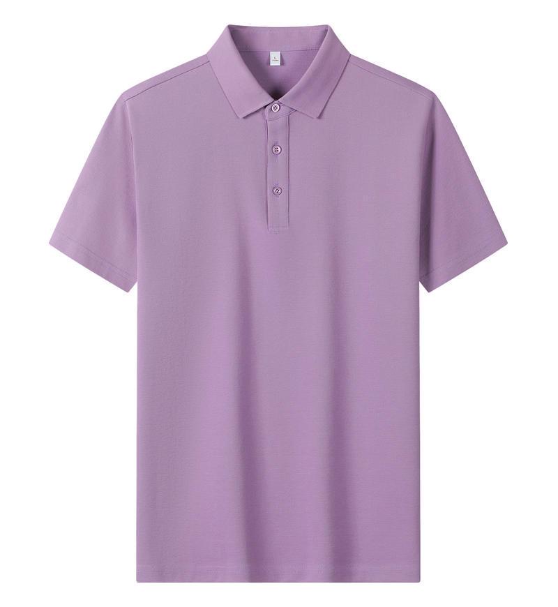 Solona Ice Silk Collared Polo T-Shirt for Office and Group Wear, Short Sleeve with Logo Print.