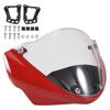 Motorcycle Windshield Head Cover Windshield Fairing For Ducati Monster 696 795 796 M1100, Red-M53K