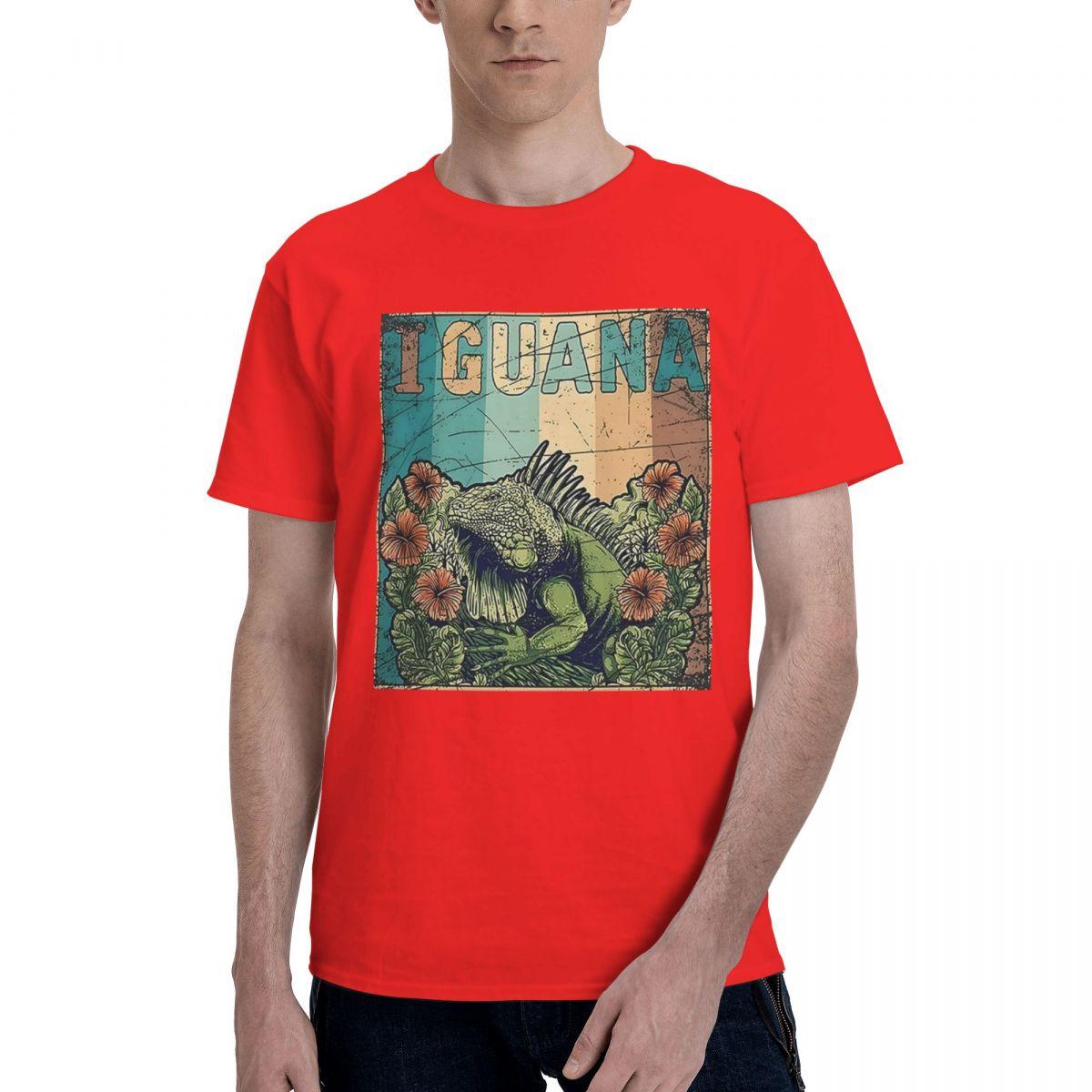 Tropical Iguana Unisex 100 Cotton Casual Breathable Confortable T Shirt Mens Designer Clothes Men Clothes S