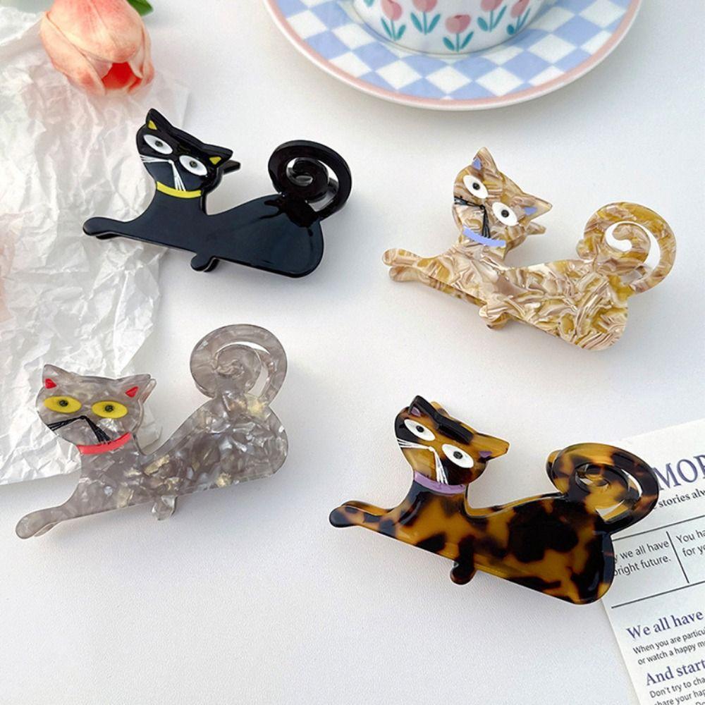 Pet Acetate Cat Hair Claw Cartoon Shark Clip Personalized Animal Hair Clip  Girl