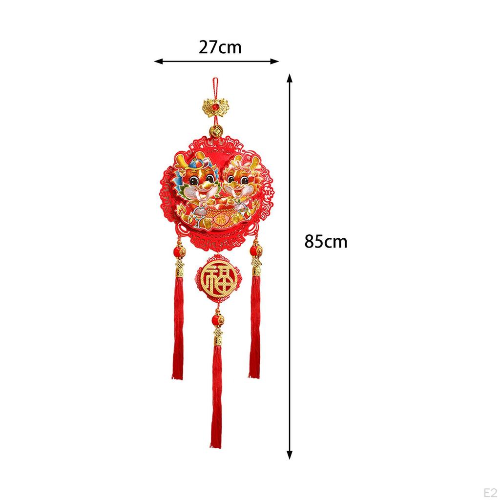 Dragon Door Sign Chinese Year Decoration Lunar Wall Home Office Living Room Fu