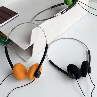 1 Stück Retro Nostalgische Headsets Vintage Kabelgebundene Kopfhörer Klassische Bequeme Ohrmuscheln HiFi Geräuschisolierende Gaming Musik Headsets