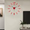 Wall Mount Clock Battery Powered 3D Digital Display Silent Sweep Movement Luminous Wall Clock for Living Room