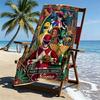 Custom Name Personalized Power Rangers Print Beach Towel, for Trip Camping Beach Party Home Decor, Birthday Gift for Family & Friends
