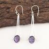 Sisters Day Deal Natural Iolite 925 Silver Ethnic Dangling Boho Earrings Jewelry EE-136-4