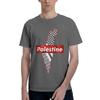 Palestine Flag Gaza T Shirts Unisex Pure Cotton Vintage TShirt Round Collar Tees Short Sleeve Tops Summer