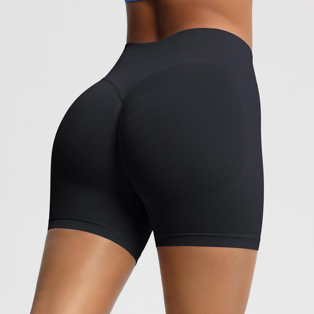 Seamless High-Waisted Butt-Lifting Fitness Shorts for Women - Quick-Drying Yoga and Sports Wear