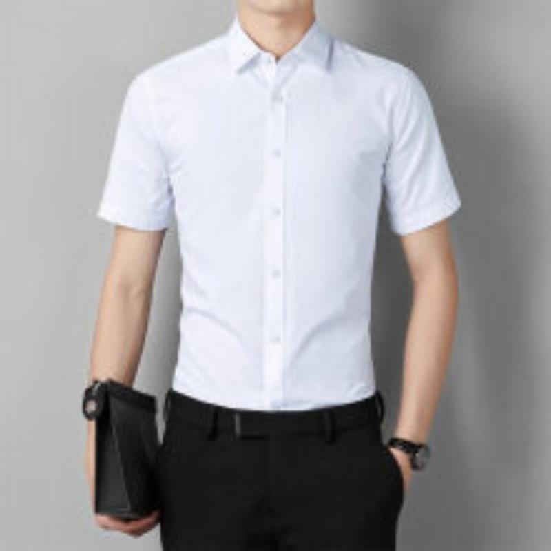 Cotton Short-sleeved Plain Weave Shirt