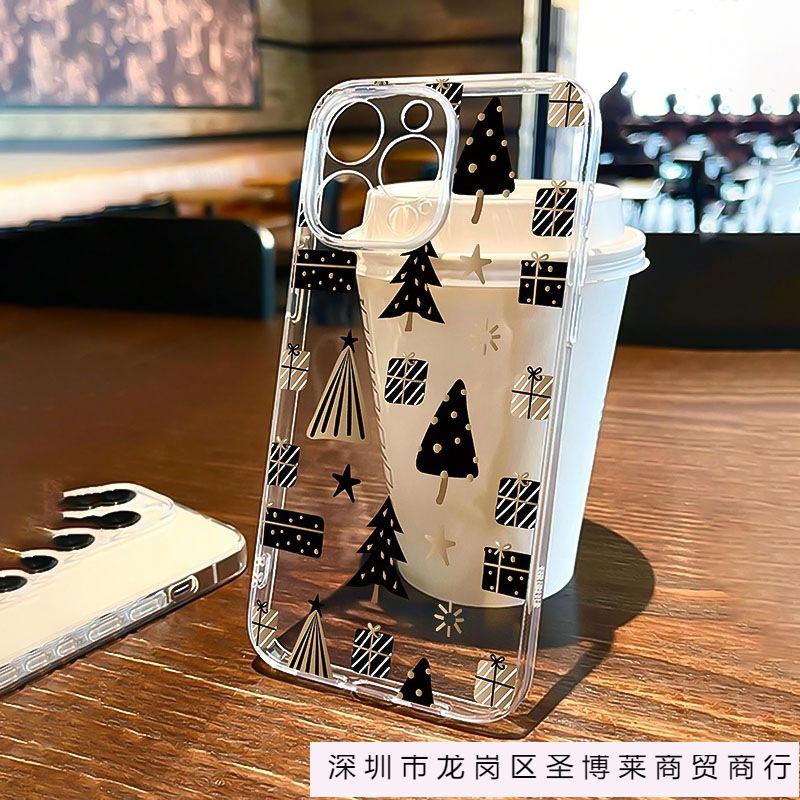 Creative tree for iPhone 16 mobile phone case iphone15 niche 13/14plus transparent 12/11Promax