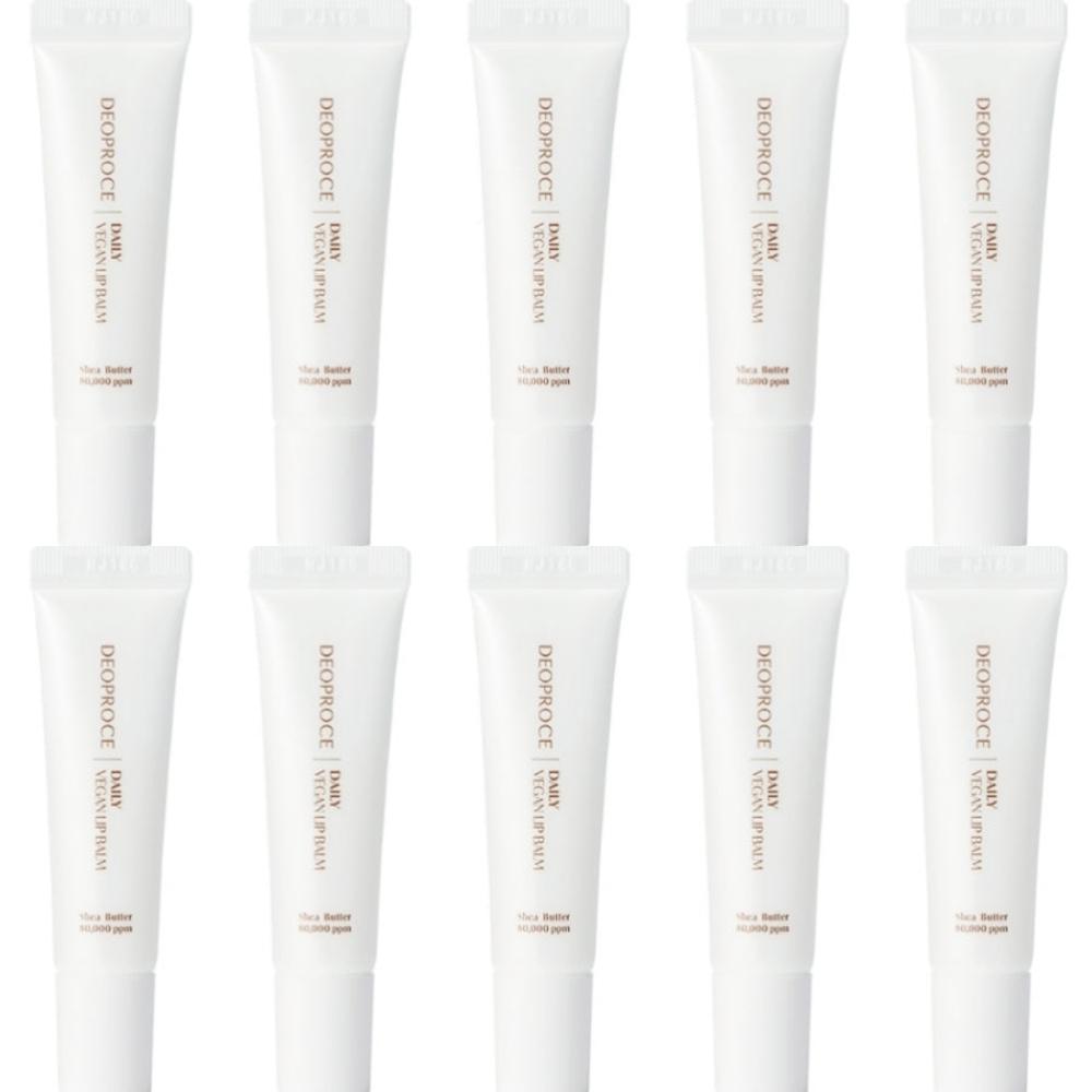 Deoproce Daily Vegan Lip Balm 10g*2Pcs/4Pcs/6Pcs/8Pcs/10Pcs