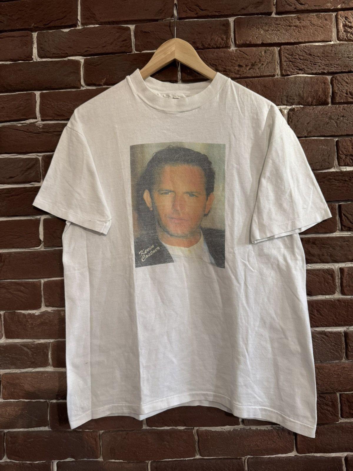 90s Vintage Kevin Costner Photo Tee m Movie Promo white Unisex T-Shirt XXL