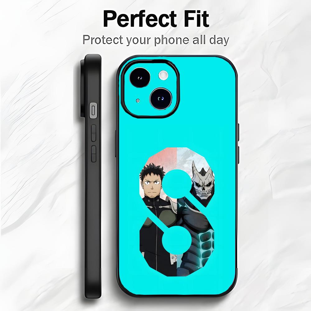 Cool Modern Anime K-Kaiju No.8 Phone Case Phone Case Soft Packaging Lightweight For iPhone17 16 15 14 13ProMax