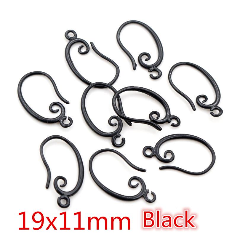 10pcs 3-Styles High Quality Classic Bronze Gold Silver Plated Brass French Earring Hooks Wire Settings Base Settings Whole Sale